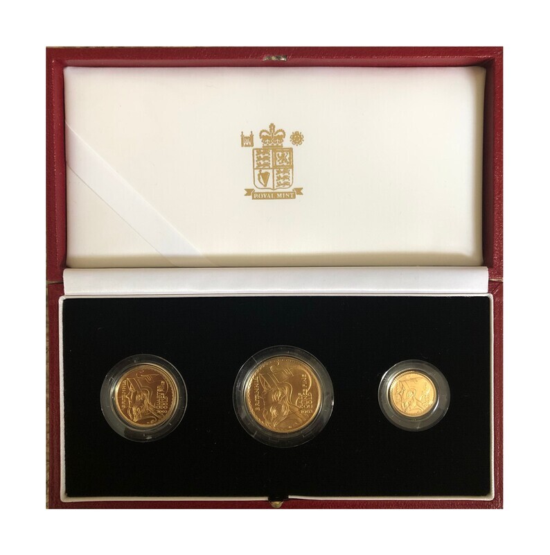 2003 Britannia Gold Proof 3 Coin Set