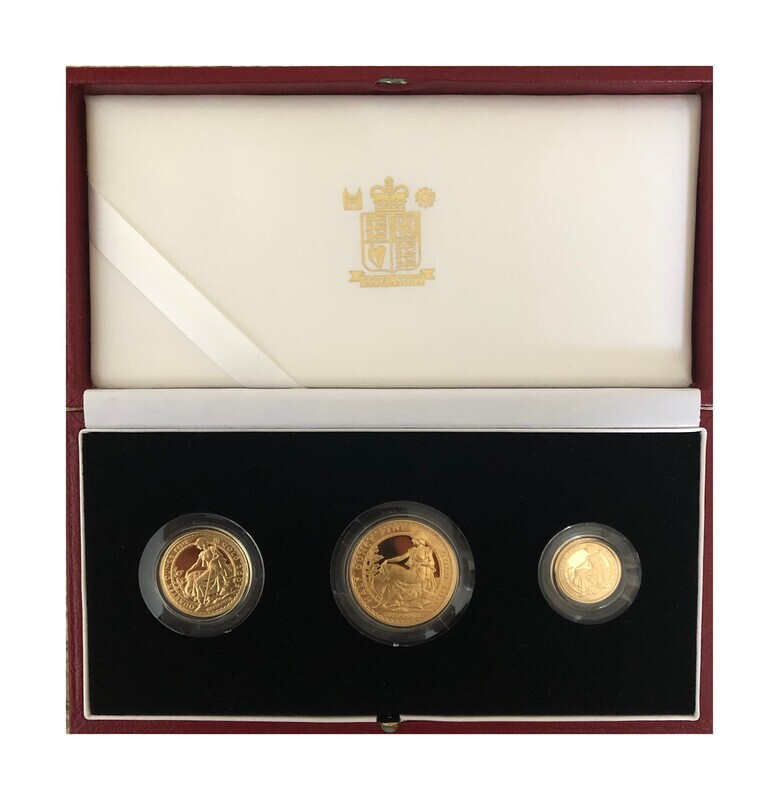 2005 Britannia Gold Proof 3 Coin Set