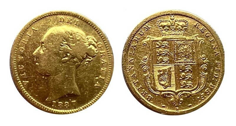 ​1887 Victoria Sydney Mint Half Sovereign