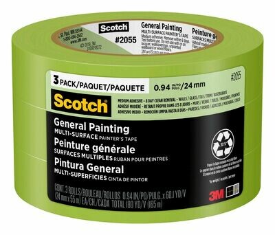 Scotch® General Painting Multi-Surface Painter's Tape 2055 - Multi Pk