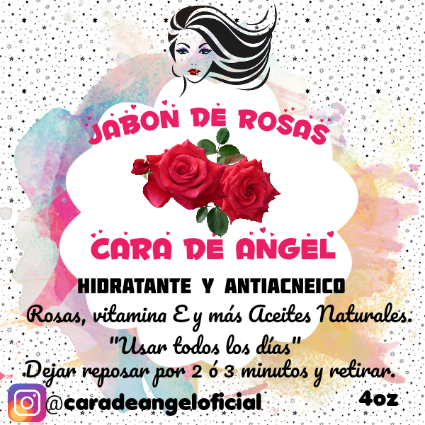 JABON DE ROSAS CARA DE ANGEL