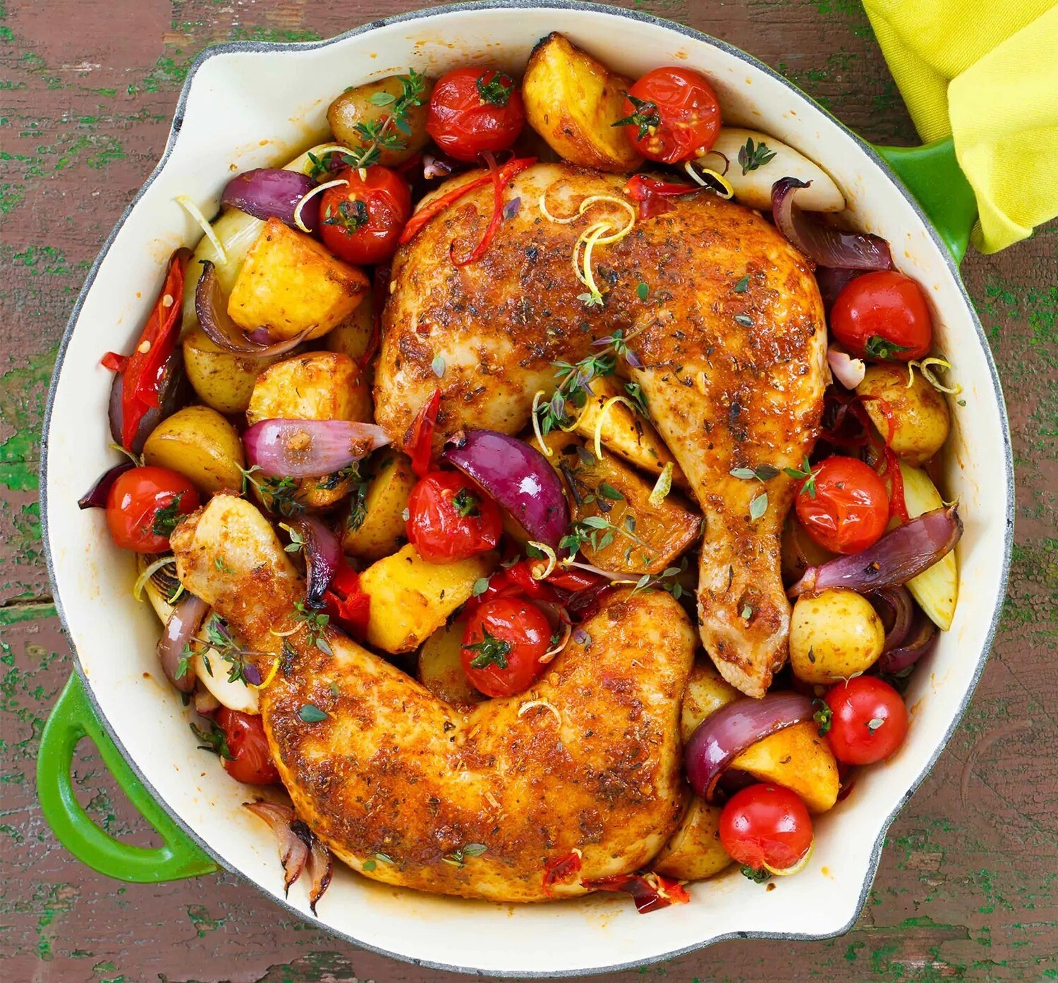 BAKED CHICKEN WITH VEGGIES BAKED CHICKEN WITH VEGGIES