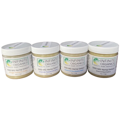 6000 mg Full Spectrum CBD Salves -  4 options