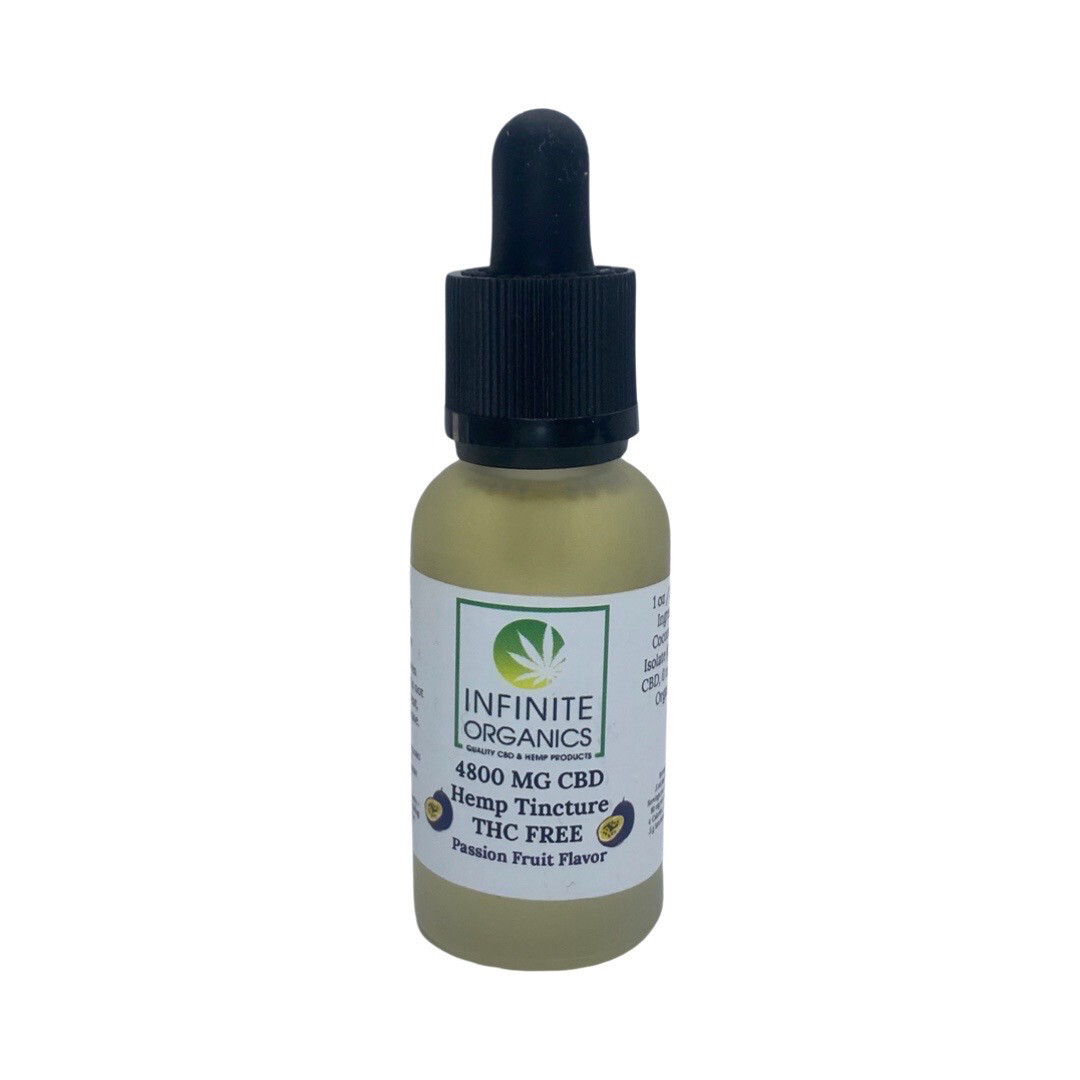 4800 MG CBD isolate tincture - Passion Fruit - THC free