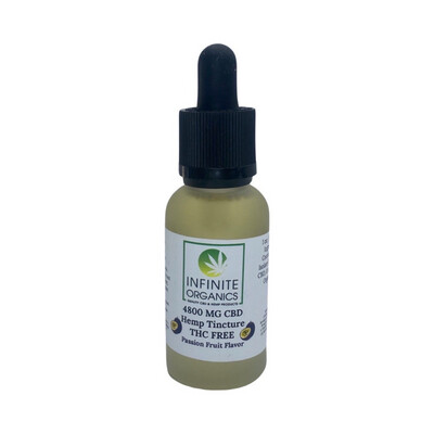 4800 MG CBD isolate tincture - Passion Fruit - THC free