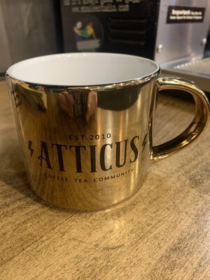 Metallic Gold Atticus Mug