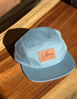 Leather Patch 5 Panel Hat