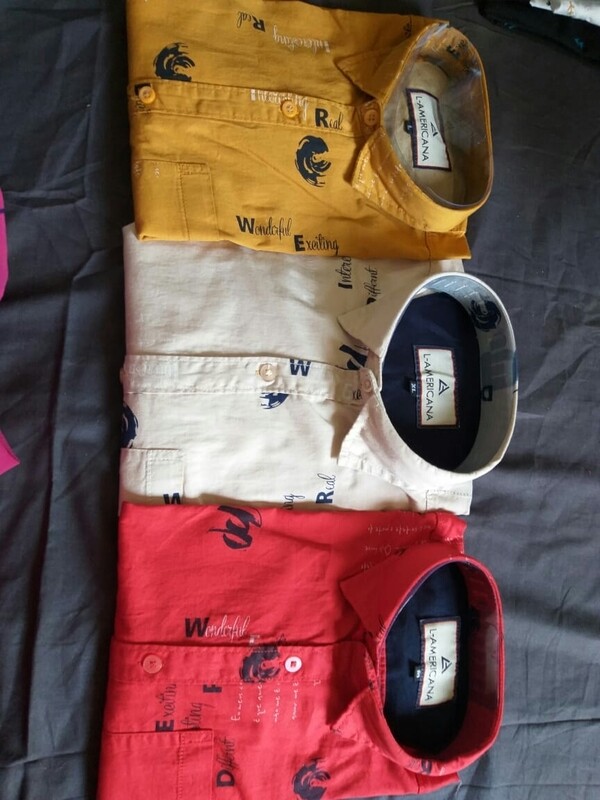 Letter printed shirts