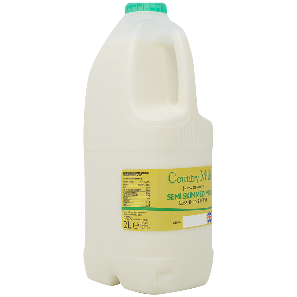 Fresh milk 2 litres Semi-Skimmed