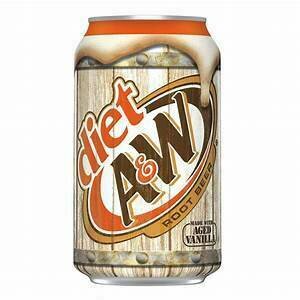 A & W Diet Root Beer 12 oz can A & W Diet Root Beer 12 oz can