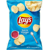 Lays Salt and Vinegar Chips 2.5 oz Lays Salt and Vinegar Chips 2.5 oz