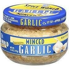 Spice World Garlic minced 4.5oz jar Spice World Garlic minced 4.5oz jar