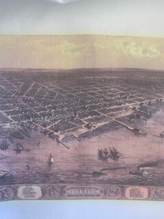 1800s Muskegon Dishtowel 1800s Muskegon Dishtowel