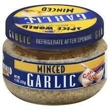 Spice World Minced Garlic 4.5 oz Jar