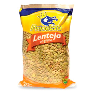 LENTEJA EN GRANO PRINCESA 400 G. LENTEJA EN GRANO PRINCESA 400 G.