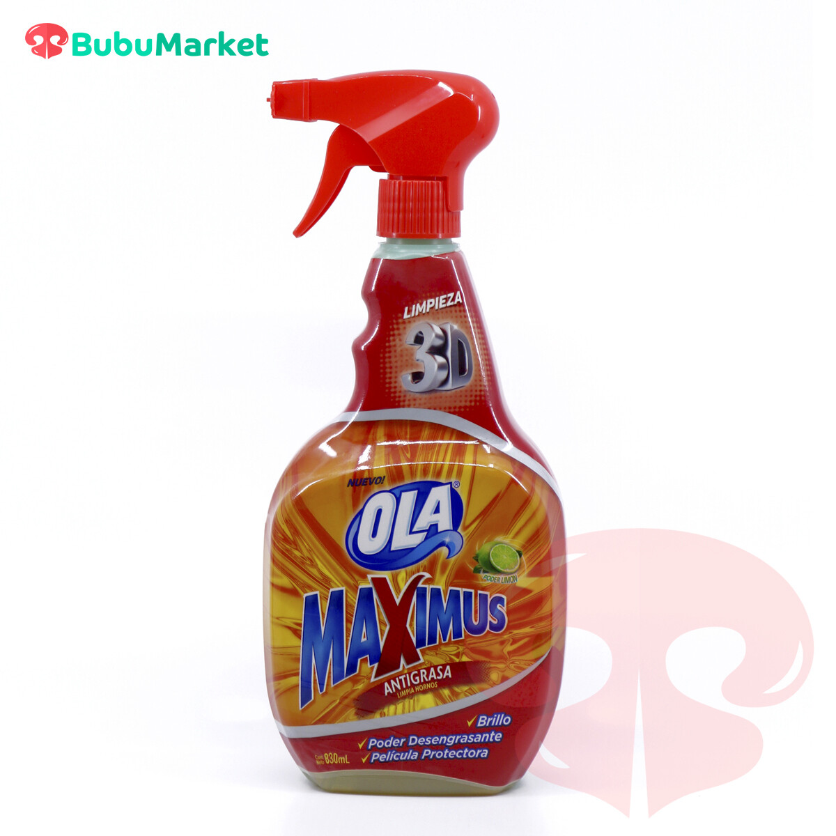 ANTIGRASA OLA MAXIMUS LIMPIA HORNOS GATILLO DE 830 ML. ANTIGRASA OLA MAXIMUS LIMPIA HORNOS GATILLO DE 830 ML.
