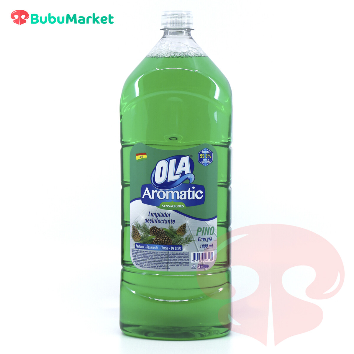 LIMPIADOR DESINFECTANTE OLA AROMATIC PINO DE 1800 ML. LIMPIADOR DESINFECTANTE OLA AROMATIC PINO DE 1800 ML.