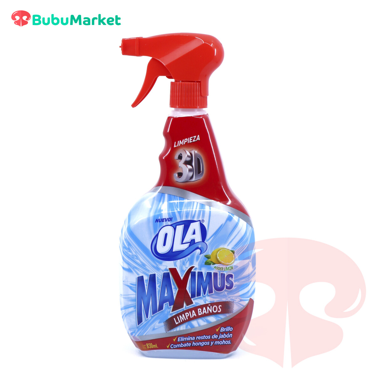 LIMPIA BAÑOS OLA MAXIMUS GATILLO DE 830 ML. LIMPIA BAÑOS OLA MAXIMUS GATILLO DE 830 ML.