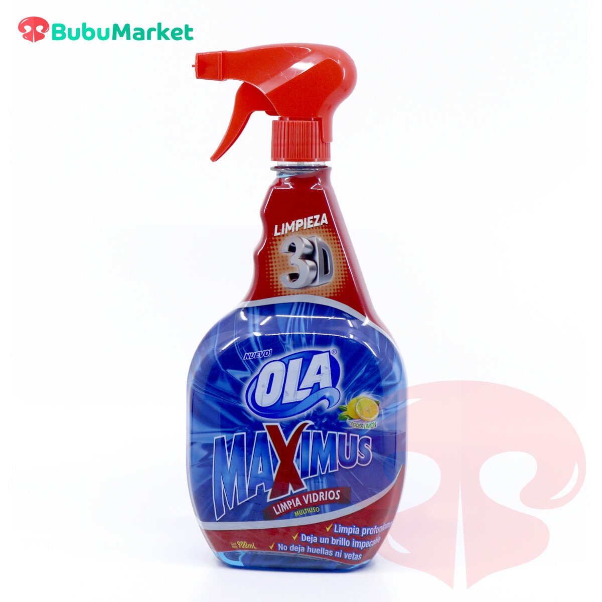 LIMPIA VIDRIOS OLA MAXIMUS MULTIUSO GATILLO DE 900 ML. LIMPIA VIDRIOS OLA MAXIMUS MULTIUSO GATILLO DE 900 ML.