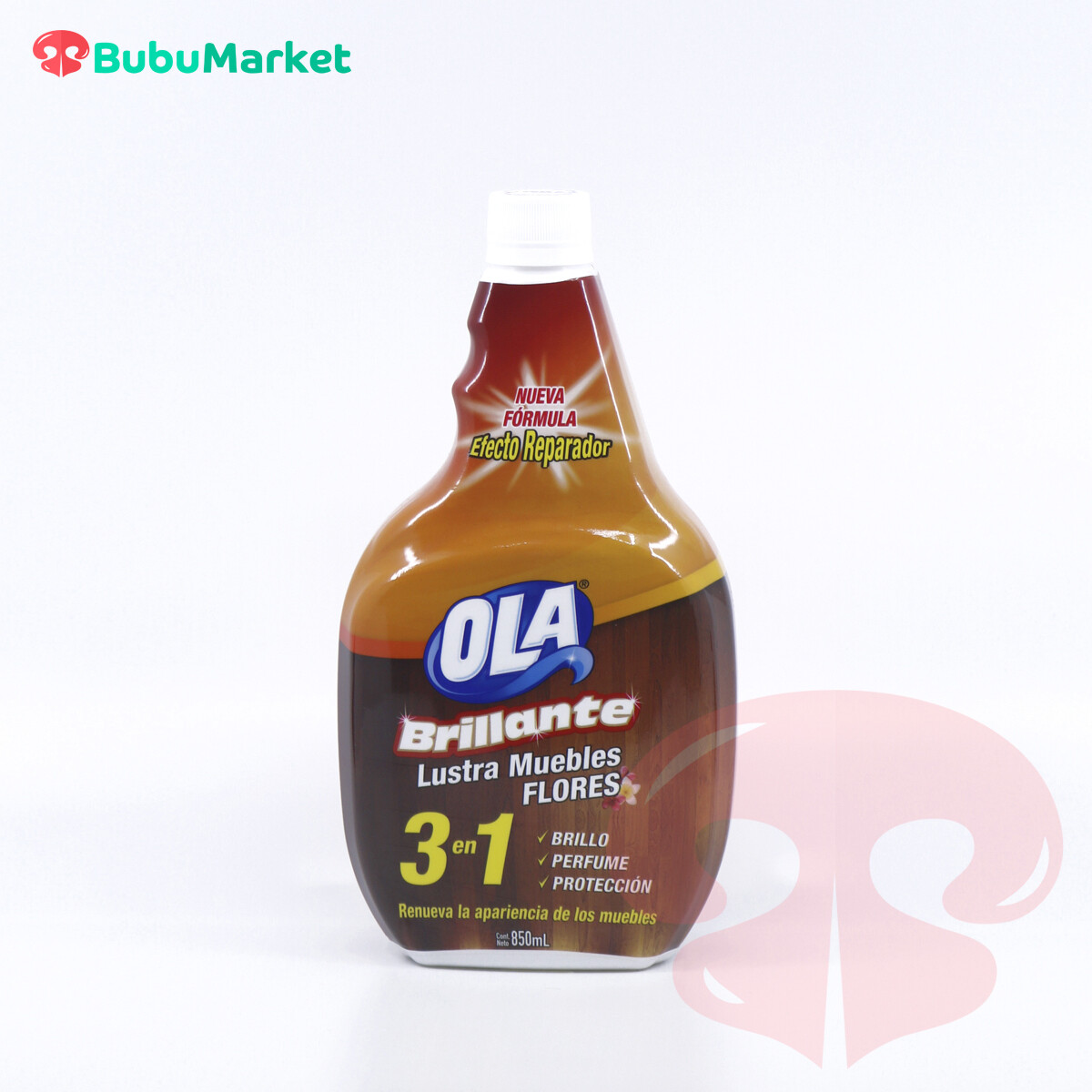 LUSTRA MUEBLES OLA BRILLANTE 3 EN 1 RECARGA DE 850 ML. LUSTRA MUEBLES OLA BRILLANTE 3 EN 1 RECARGA DE 850 ML.