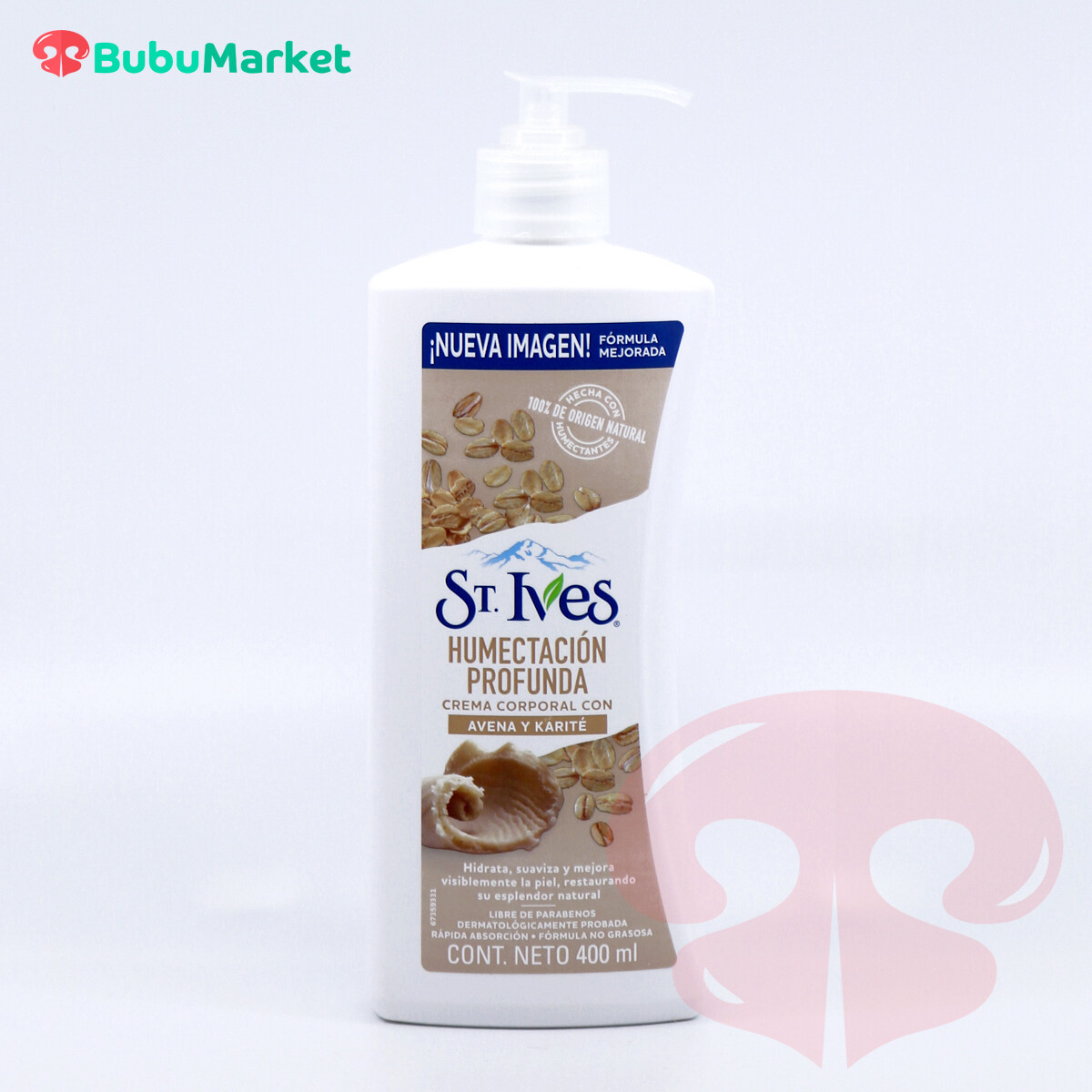 CREMA CORPORAL ST IVES HUMECTACION PROFUNDA AVENA Y KARITE 400 ML. CREMA CORPORAL ST IVES HUMECTACION PROFUNDA AVENA Y KARITE 400 ML.