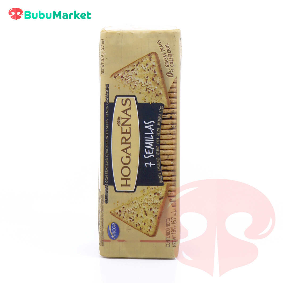 GALLETAS ARCOR HOGAREÑAS 7 SEMILLAS DE 189 GR. GALLETAS ARCOR HOGAREÑAS 7 SEMILLAS DE 189 GR.