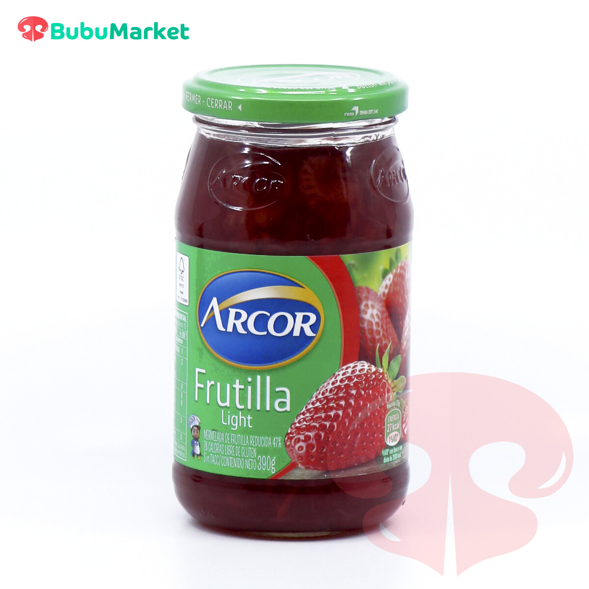 MERMELADA EN FRASCO FRUTILLA LIGHT ARCOR 390 GR. MERMELADA EN FRASCO FRUTILLA LIGHT ARCOR 390 GR.