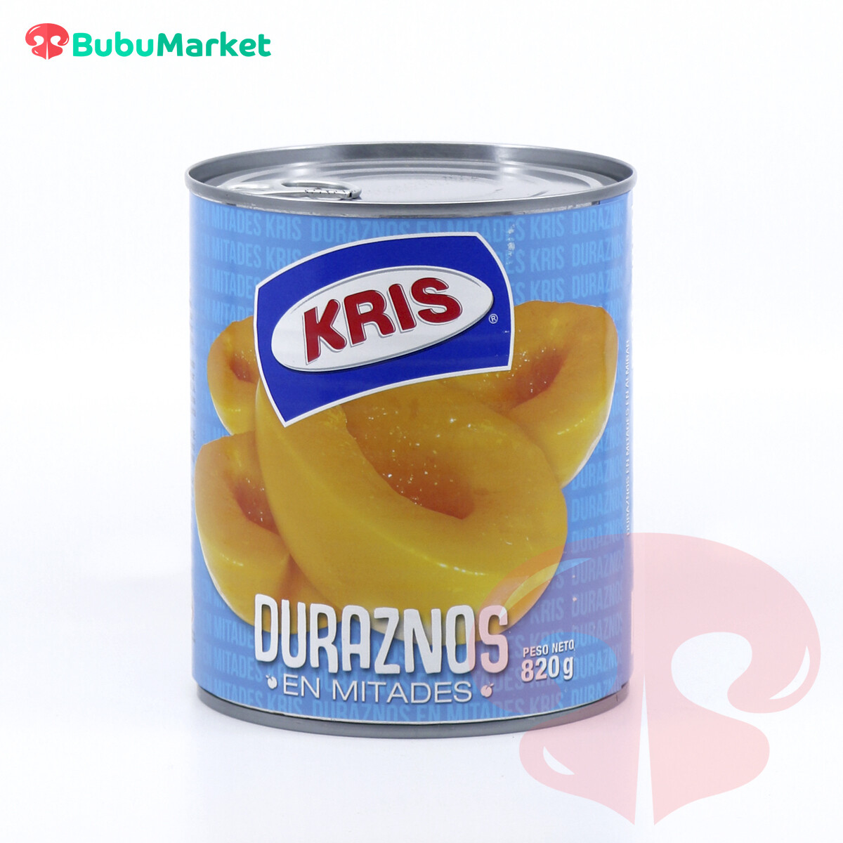 DURAZNOS AL JUGO EN MITADES KRIS LATA DE 820 GR. DURAZNOS AL JUGO EN MITADES KRIS LATA DE 820 GR.
