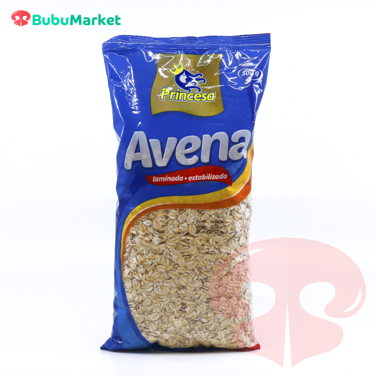 AVENA LAMINADA Y ESTABILIZADA PRINCESA BOLSA DE 500 GR. AVENA LAMINADA Y ESTABILIZADA PRINCESA BOLSA DE 500 GR.