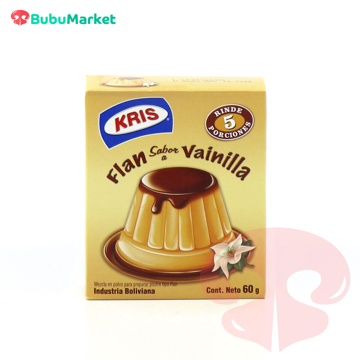 FLAN KRIS SABOR VAINILLA CAJA DE 60 GR. FLAN KRIS SABOR VAINILLA CAJA DE 60 GR.