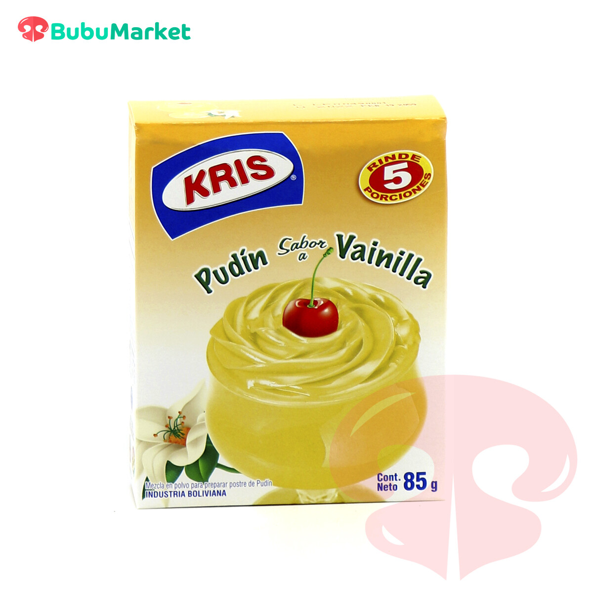 PUDIN KRIS SABOR VAINILLA CAJA DE 85 GR. PUDIN KRIS SABOR VAINILLA CAJA DE 85 GR.