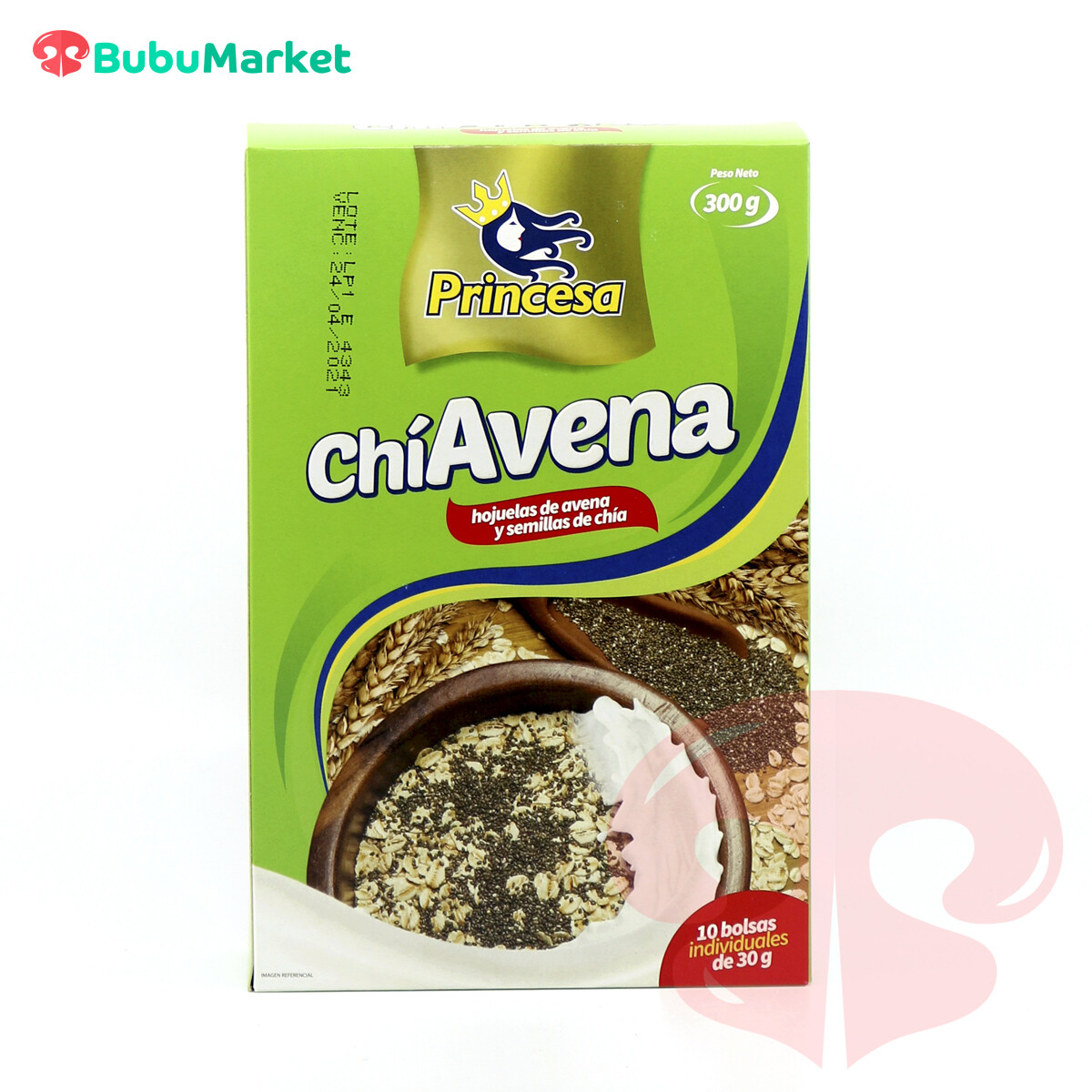CHIAVENA LAMINADA HOJUELAS DE AVENA Y CHIA PRINCESA CAJA DE 300 GR. CHIAVENA LAMINADA HOJUELAS DE AVENA Y CHIA PRINCESA CAJA DE 300 GR.
