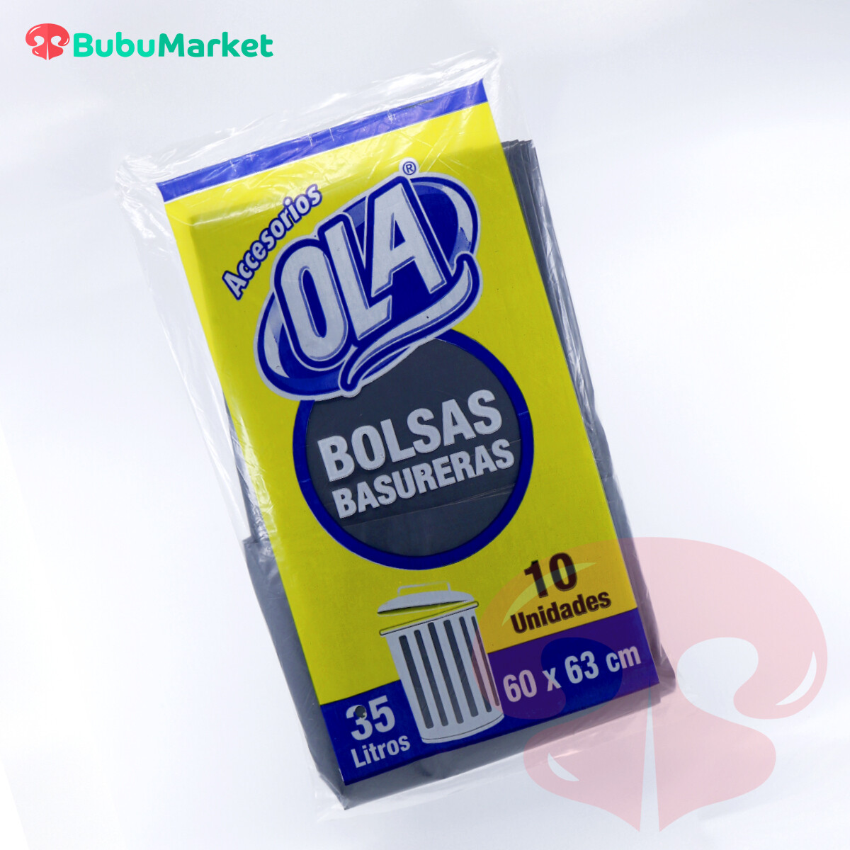 BOLSAS OLA PARA BASURA 35 LT. (60cm. x 63cm.) PAQ. DE 10 U. BOLSAS OLA PARA BASURA 35 LT. (60cm. x 63cm.) PAQ. DE 10 U.