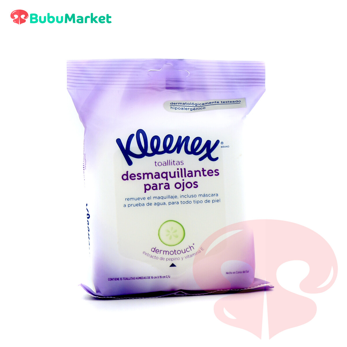 TOALLITAS DESMAQUILLANTES PARA OJOS KLEENEX 15 U. TOALLITAS DESMAQUILLANTES PARA OJOS KLEENEX 15 U.