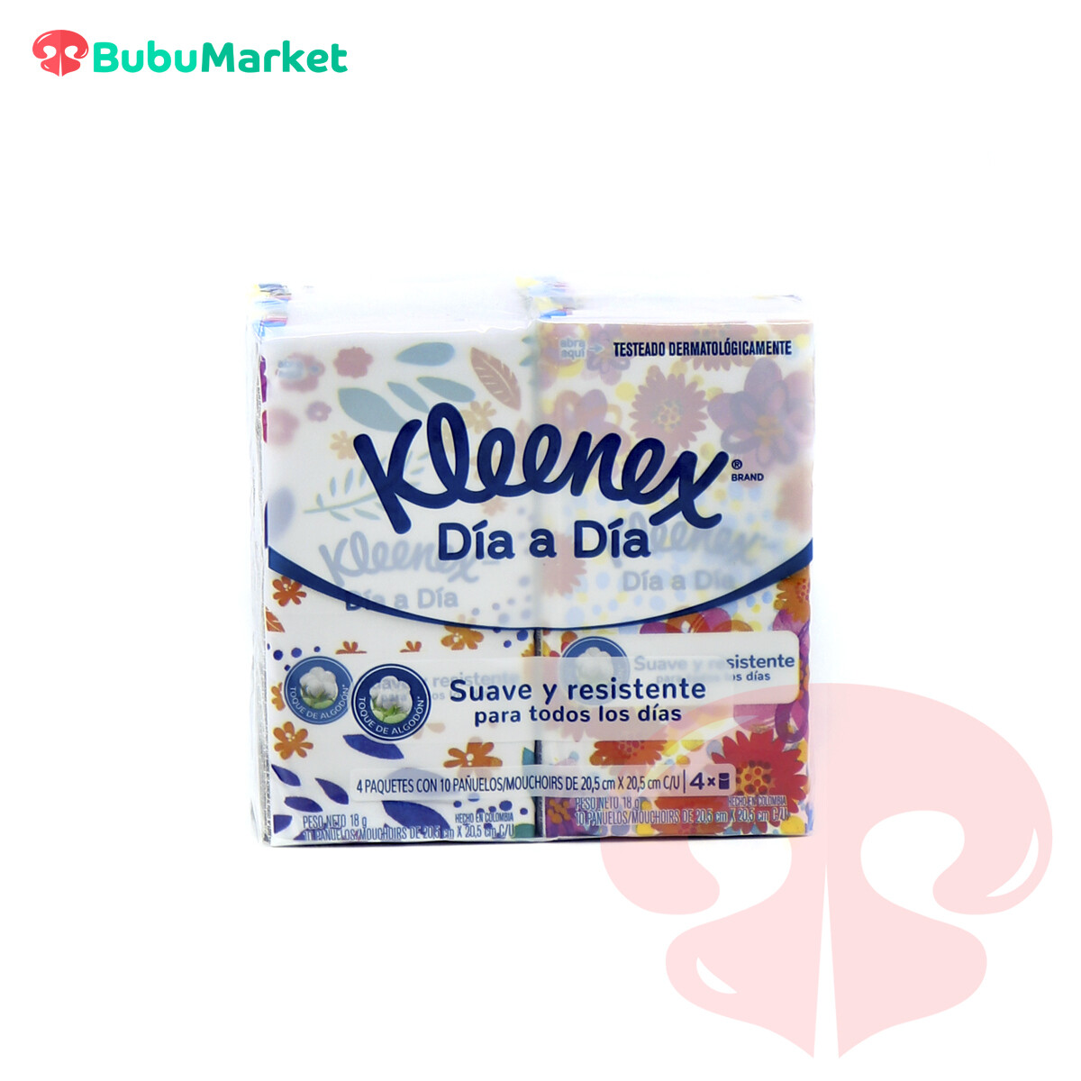 PAÑUELOS DESECHABLES KLEENEX DIA A DIA PACK DE 4 U. PAÑUELOS DESECHABLES KLEENEX DIA A DIA PACK DE 4 U.