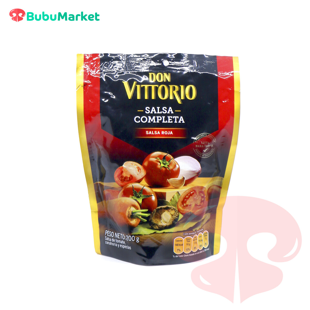 SALSA COMPLETA ROJA DON VITTORIO 200 GR. SALSA COMPLETA ROJA DON VITTORIO 200 GR.