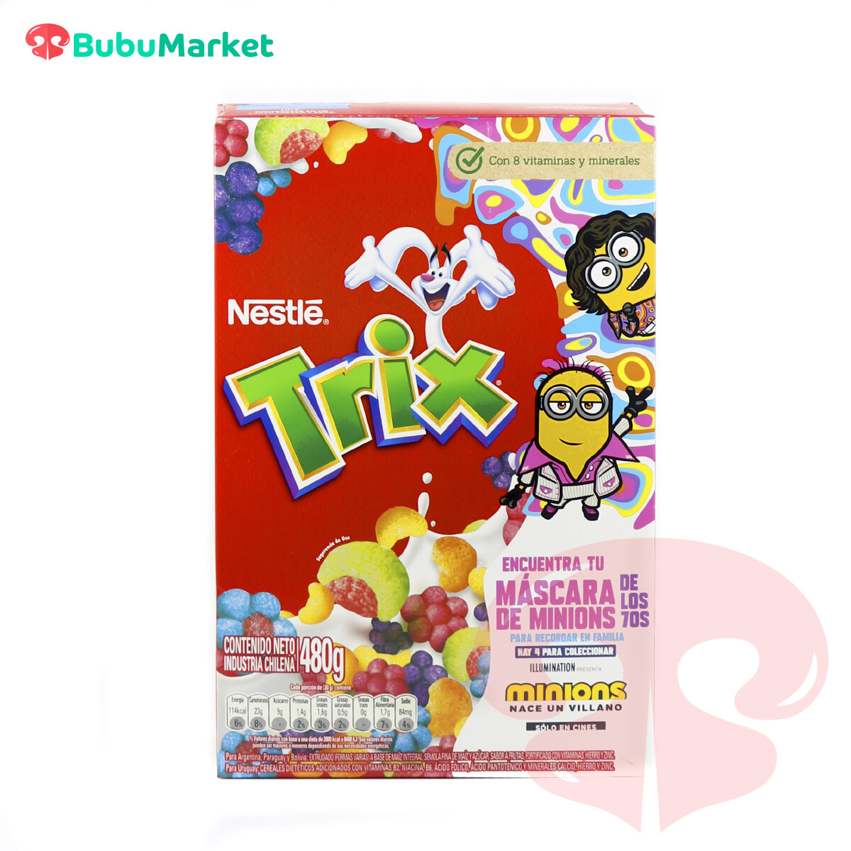 CEREAL TRIX DE NESTLE CAJA DE 480 GR. CEREAL TRIX DE NESTLE CAJA DE 480 GR.