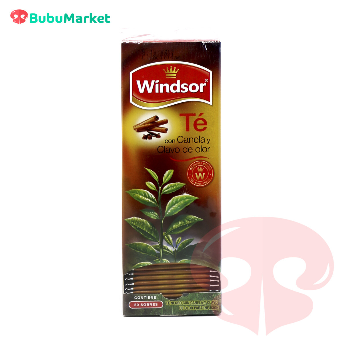 TE CON CANELA Y CLAVO DE OLOR WINDSOR CAJA DE 50 U. TE CON CANELA Y CLAVO DE OLOR WINDSOR CAJA DE 50 U.