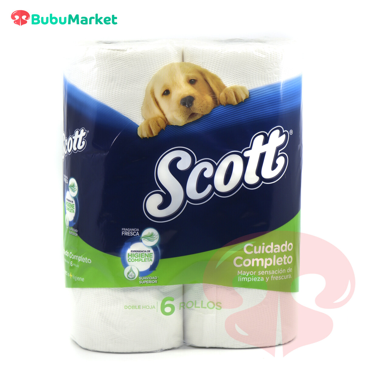 PAPEL HIGIENICO SCOTT CUIDADO COMPLETO DE 6 ROLLOS DOBLE HOJA PAPEL HIGIENICO SCOTT CUIDADO COMPLETO DE 6 ROLLOS DOBLE HOJA