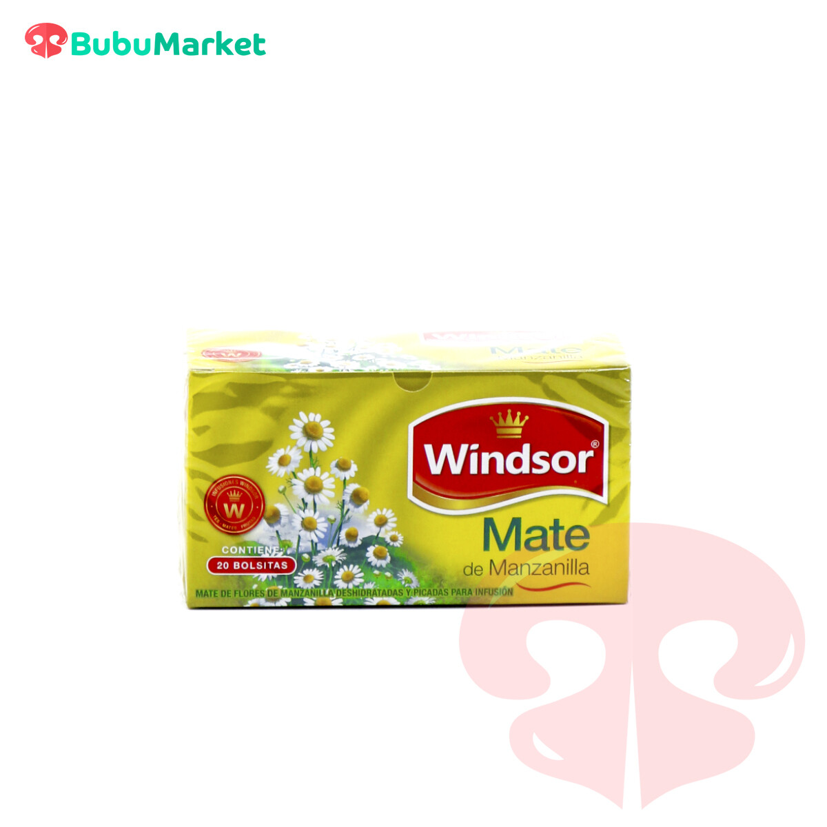 MATE DE MANZANILLA WINDSOR CAJITA DE 20 U. MATE DE MANZANILLA WINDSOR CAJITA DE 20 U.