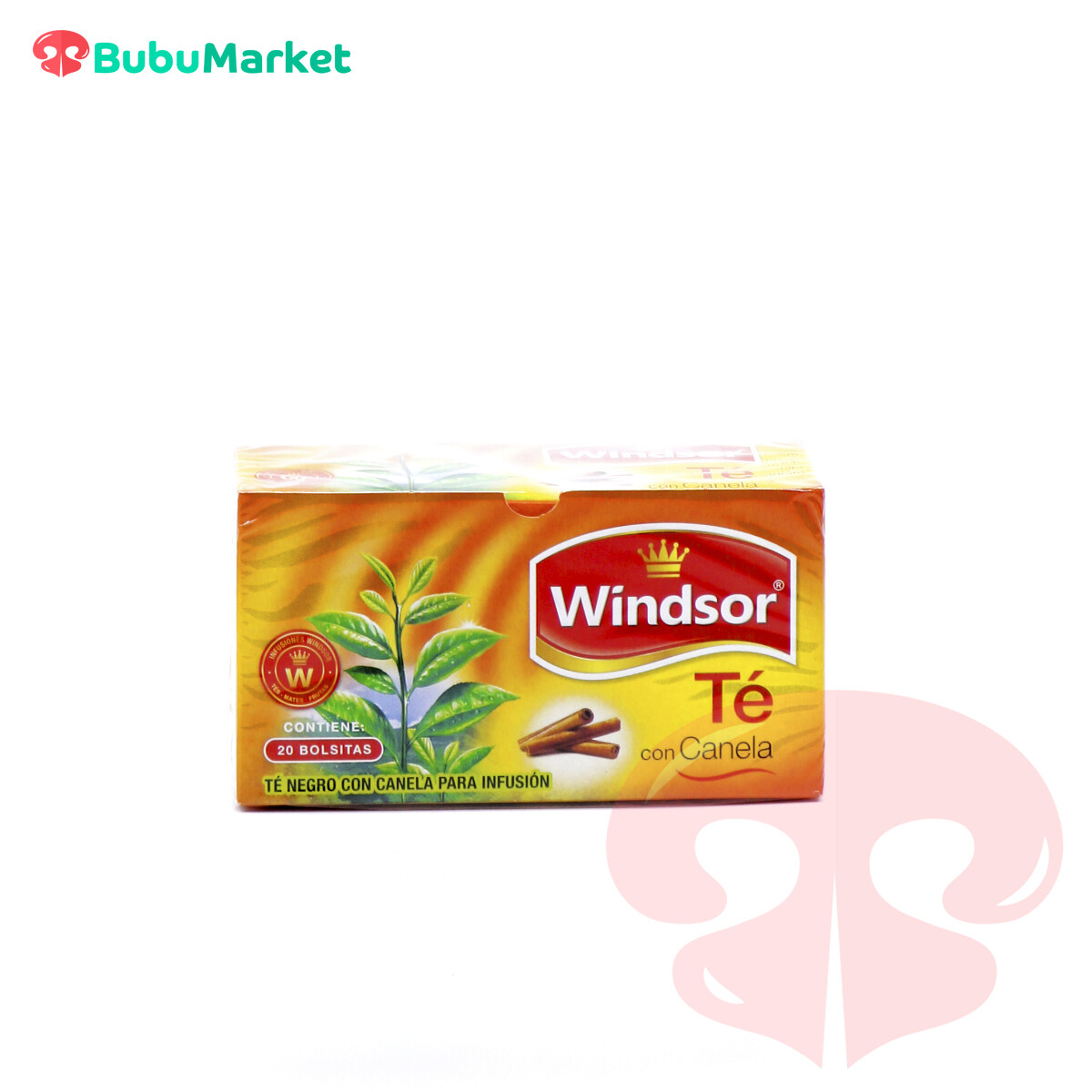 TE CON CANELA WINDSOR CAJITA DE 20 U. TE CON CANELA WINDSOR CAJITA DE 20 U.
