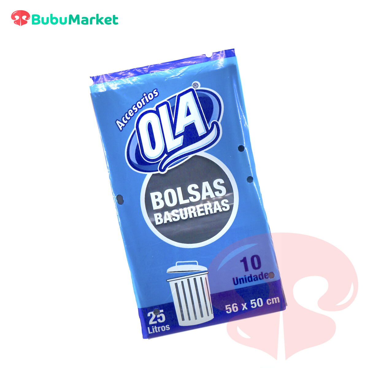 BOLSAS OLA PARA BASURA 25 LT. (56cm. x 50cm.) PAQ. DE 10 U. BOLSAS OLA PARA BASURA 25 LT. (56cm. x 50cm.) PAQ. DE 10 U.