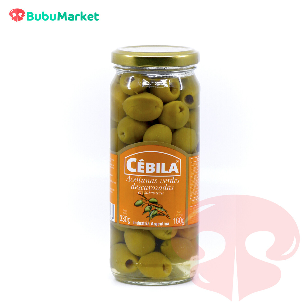 ACEITUNAS VERDES DESCAROZADAS CEBILA FRASCO DE 330 GR. ACEITUNAS VERDES DESCAROZADAS CEBILA FRASCO DE 330 GR.
