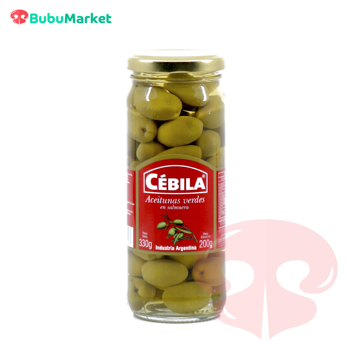 ACEITUNAS VERDES CEBILA FRASCO DE 330 GR. ACEITUNAS VERDES CEBILA FRASCO DE 330 GR.