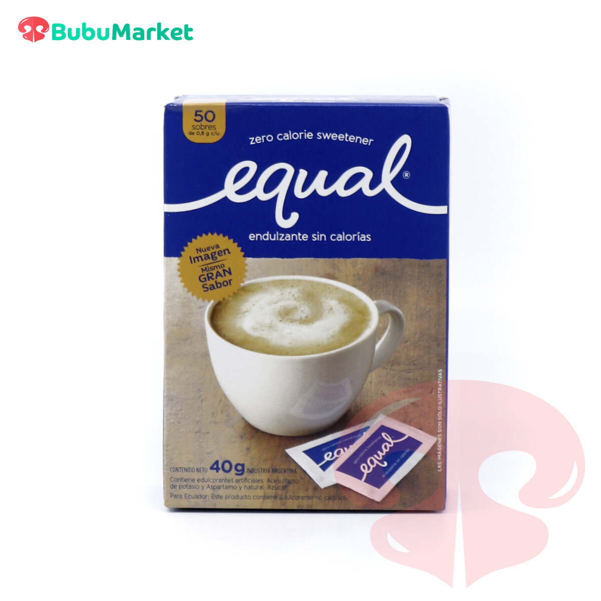 EQUAL ENDULZANTE SIN CALORIAS EN POLVO 50 SOBRES. EQUAL ENDULZANTE SIN CALORIAS EN POLVO 50 SOBRES.