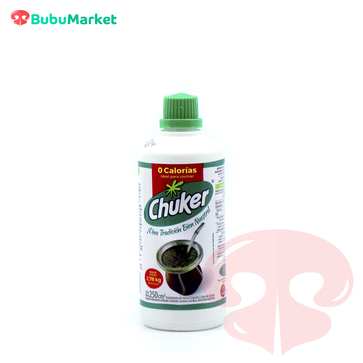 CHUKER ENDULZANTE SIN CALORIAS EN LIQUIDO 250 ML. CHUKER ENDULZANTE SIN CALORIAS EN LIQUIDO 250 ML.