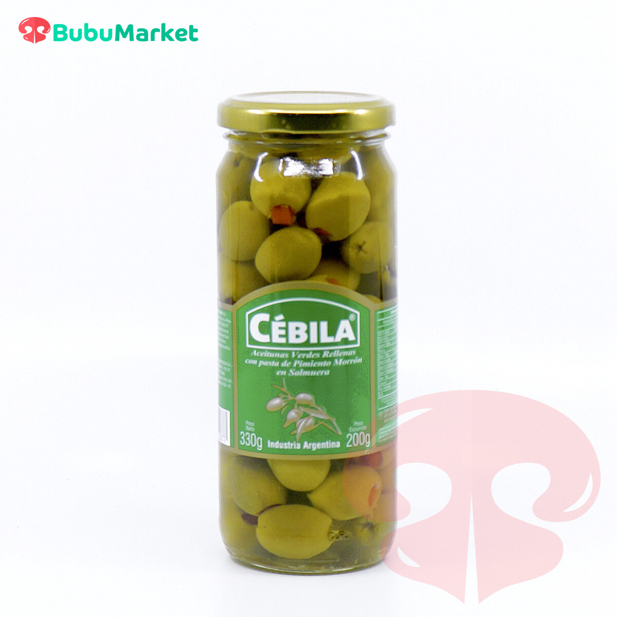ACEITUNAS VERDES RELLENAS CEBILA FRASCO DE 330 GR. ACEITUNAS VERDES RELLENAS CEBILA FRASCO DE 330 GR.