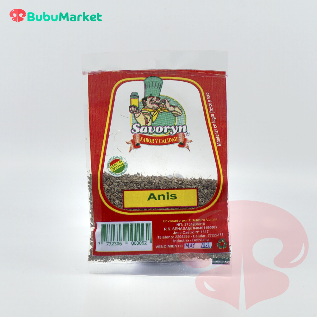 ANIS SAVORYN SOBRE DE 25 GR. ANIS SAVORYN SOBRE DE 25 GR.
