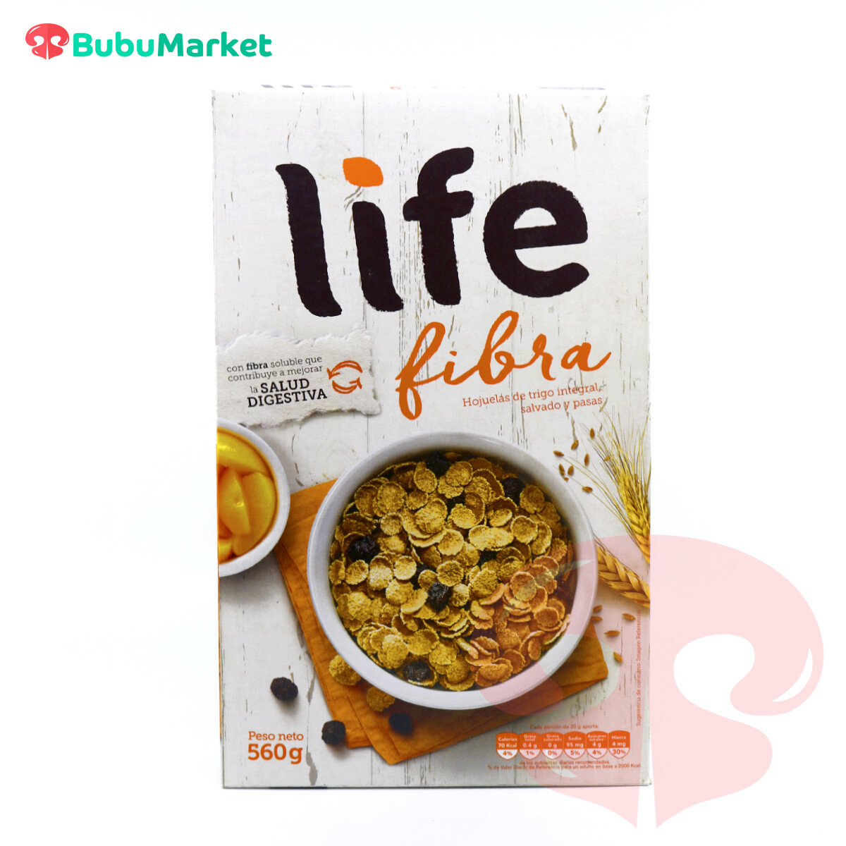 CEREAL LIFE FIBRA CAJA DE 560 GR. CEREAL LIFE FIBRA CAJA DE 560 GR.