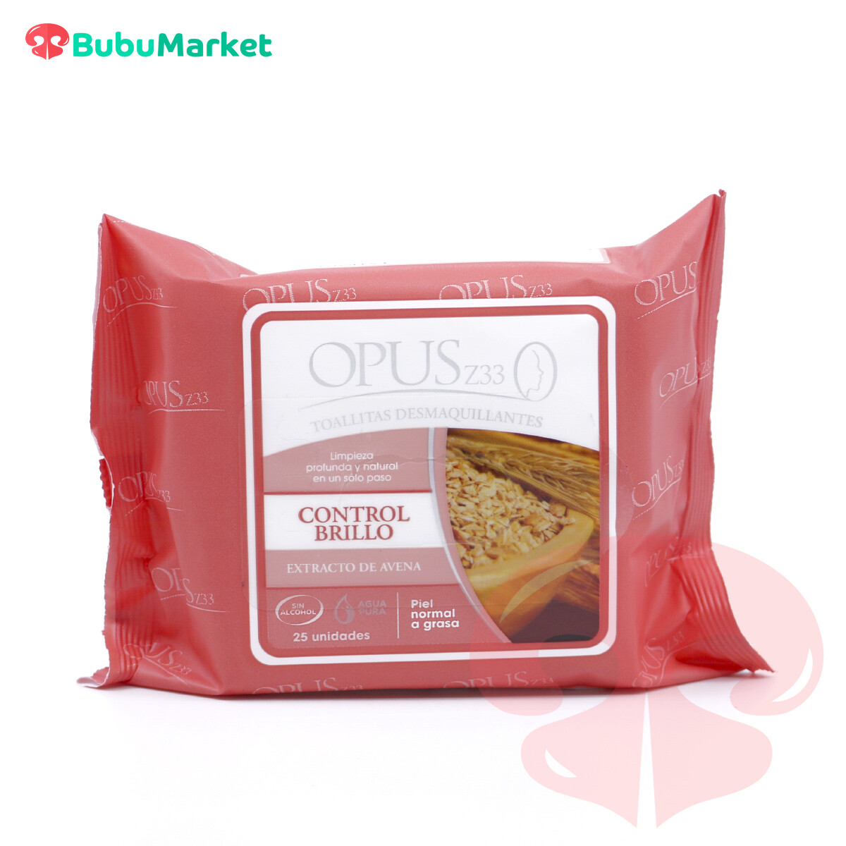 TOALLITAS DESMAQUILLANTES OPUSZ33 CONTROL BRILLO AVENA 25 U. TOALLITAS DESMAQUILLANTES OPUSZ33 CONTROL BRILLO AVENA 25 U.